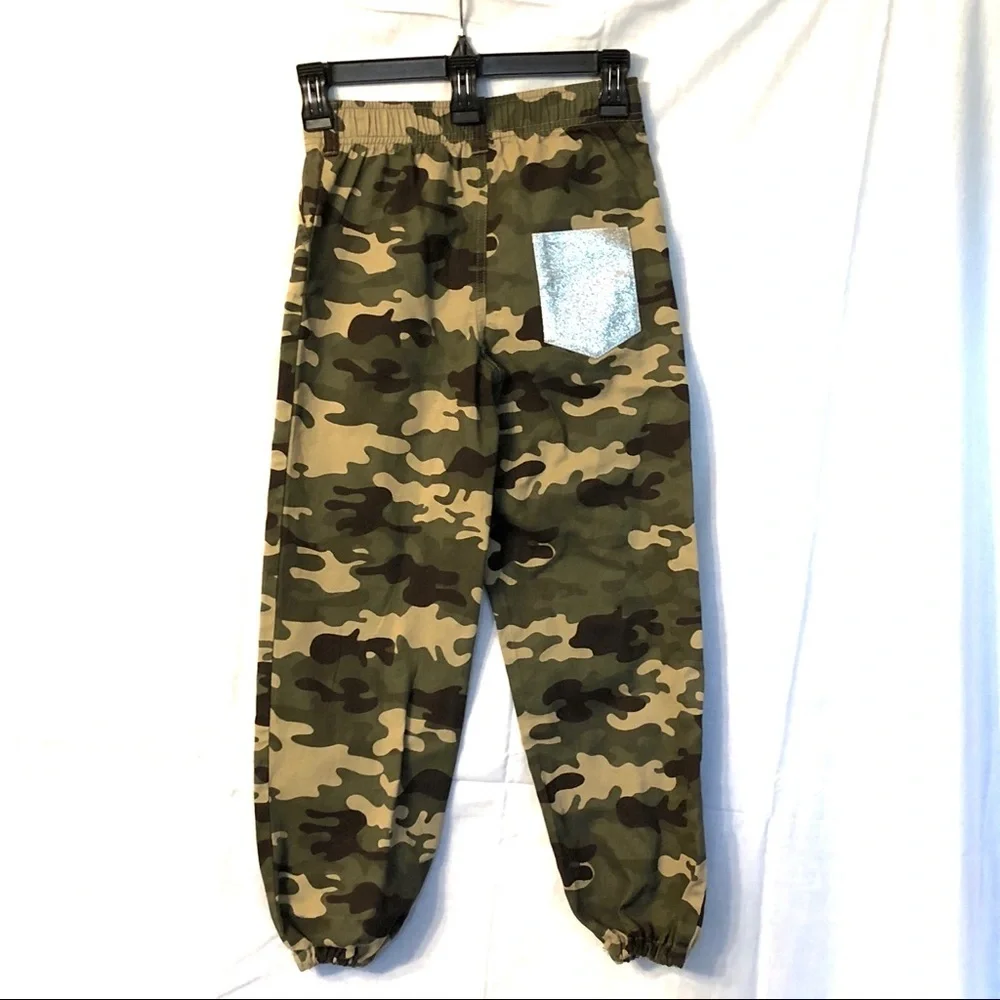 365 Kids Garanimals Camo Pants Glitter Pocket Sz 8